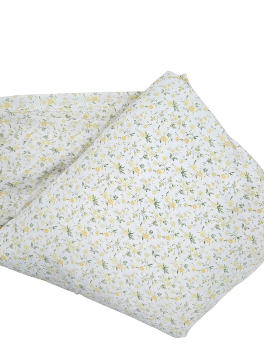 Laura Ashley Evie Yellow Floral FULL Flat & Fitted Sheets Percale 100% Cotton